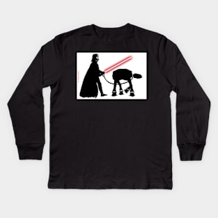 Walk your dog Kids Long Sleeve T-Shirt